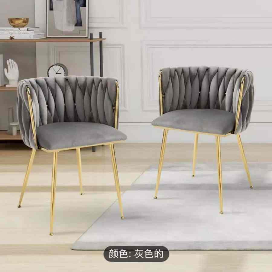 American Country Velvet Dining Chairs - B2B Engineering Wholesale Furniture Factory Customization (复制) - Image 9
