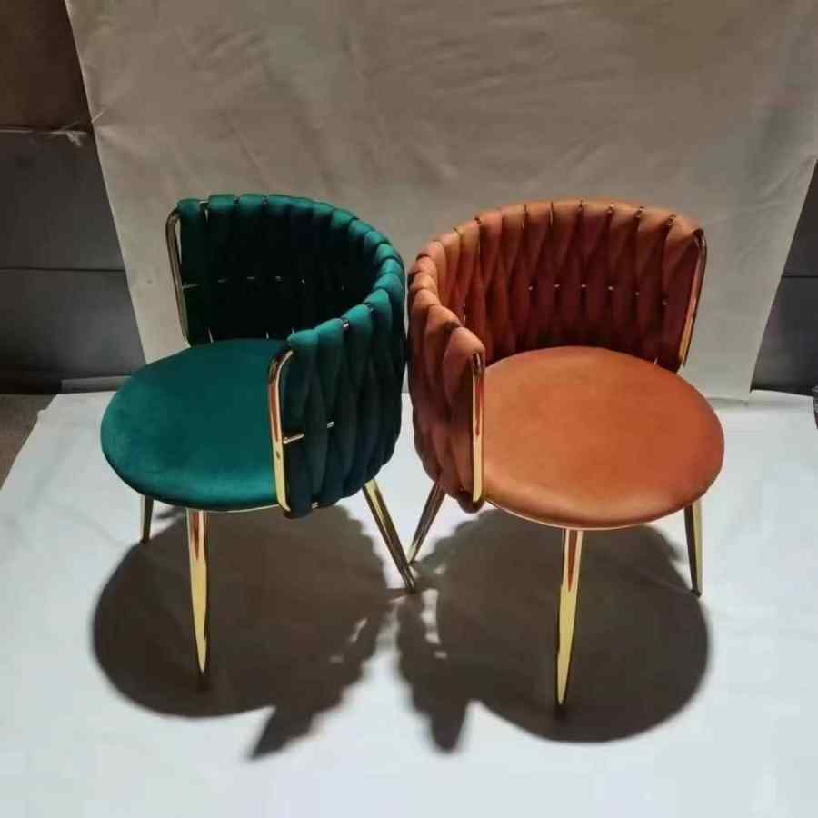 American Country Velvet Dining Chairs - B2B Engineering Wholesale Furniture Factory Customization (复制) - Image 6