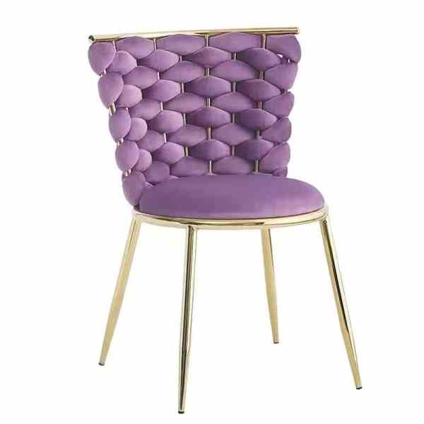 Neo-Chinese Velvet Dining Chairs - B2B Engineering Customization High-End Foreign Trade Wholesale