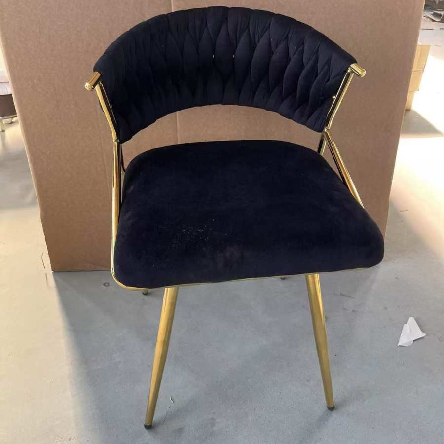 High Elasticity Velvet Dining Chairs - B2B Bulk Customization High-End Foreign Trade Wholesale - Image 4