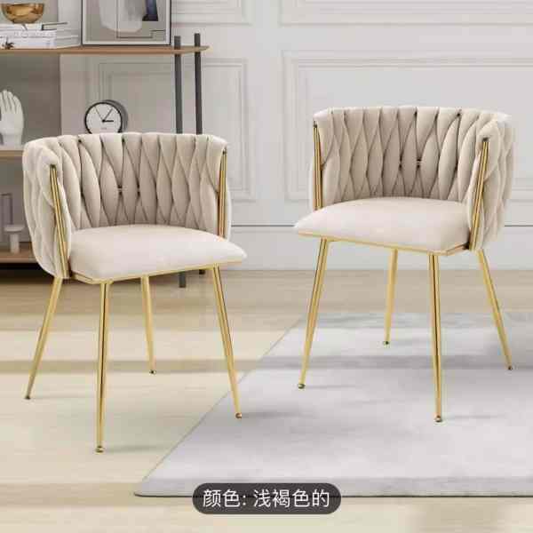 Mediterranean Style Velvet Dining Chairs - B2B Foreign Trade Wholesale Custom Production Manufacturer