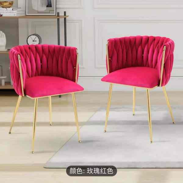 Mediterranean Style Velvet Dining Chairs - B2B Foreign Trade Wholesale Custom Production Manufacturer