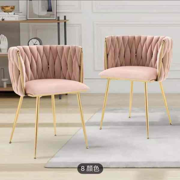 American Country Velvet Dining Chairs - B2B Engineering Wholesale Furniture Factory Customization