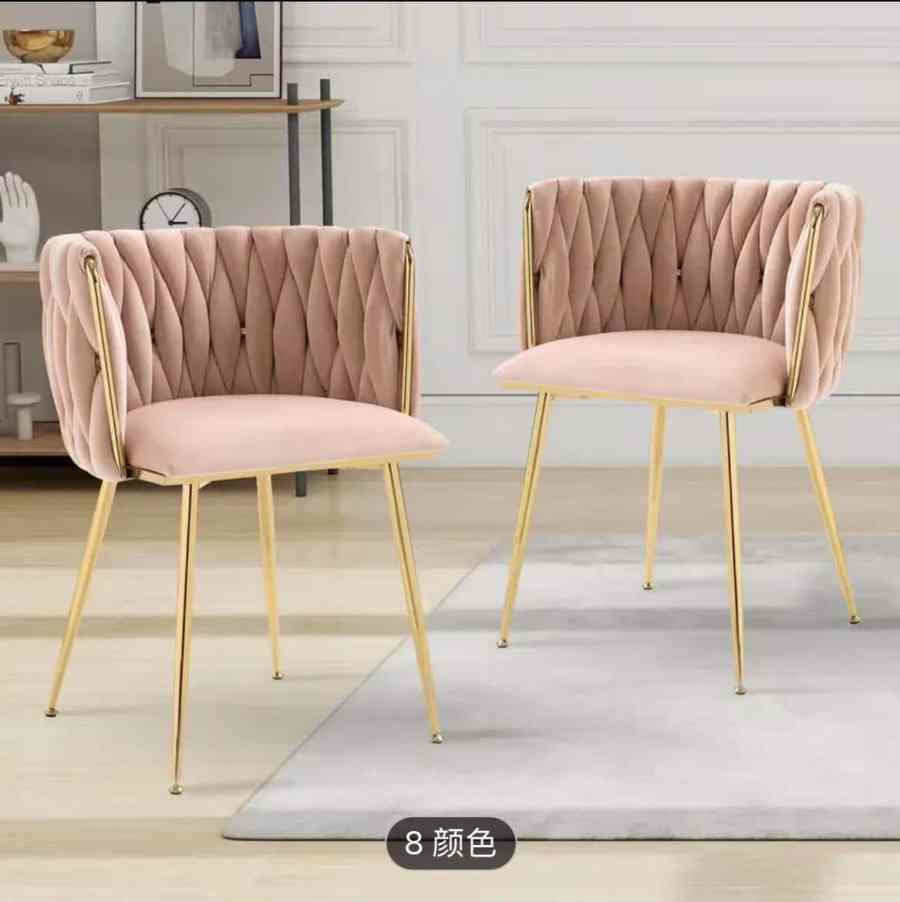 American Country Velvet Dining Chairs - B2B Engineering Wholesale Furniture Factory Customization