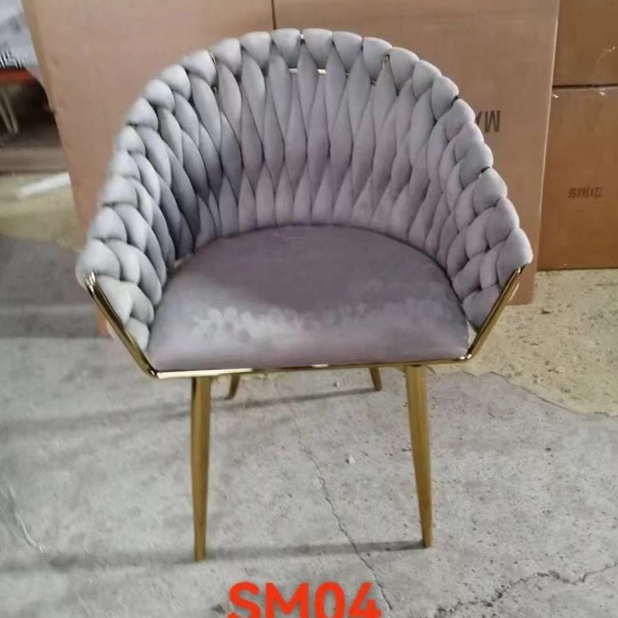American Country Velvet Dining Chairs - B2B Engineering Wholesale Furniture Factory Customization (复制) - Image 5