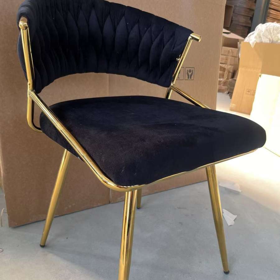 High Elasticity Velvet Dining Chairs - B2B Bulk Customization High-End Foreign Trade Wholesale - Image 3