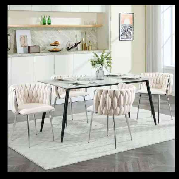 Armrest Velvet Dining Chairs - B2B Custom Production High-End Furniture Wholesale