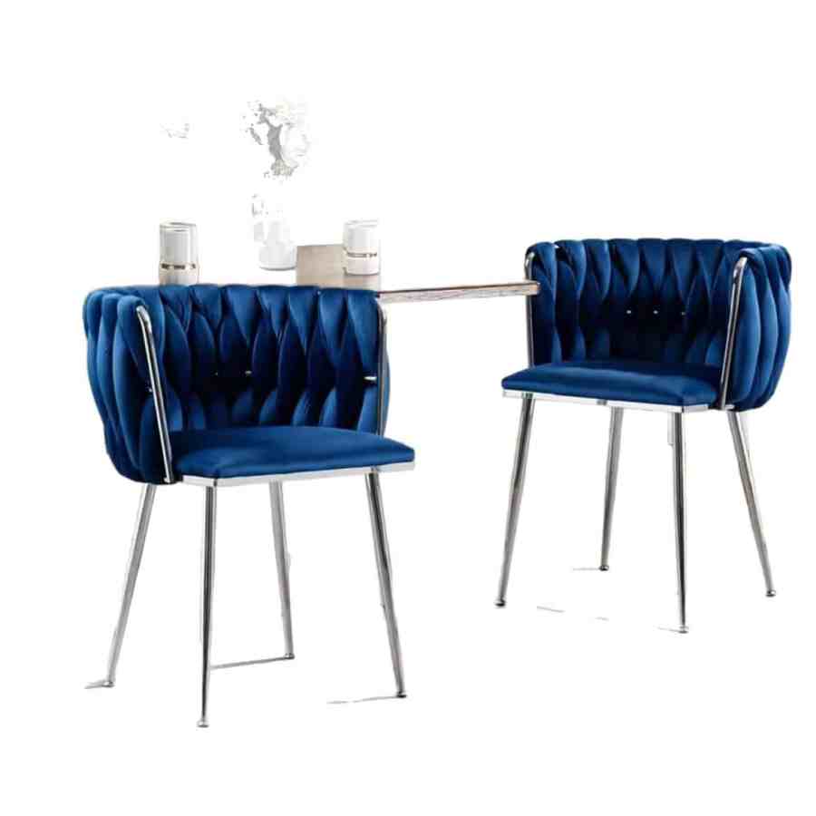 Armrest Velvet Dining Chairs - B2B Custom Production High-End Furniture Wholesale - Image 2