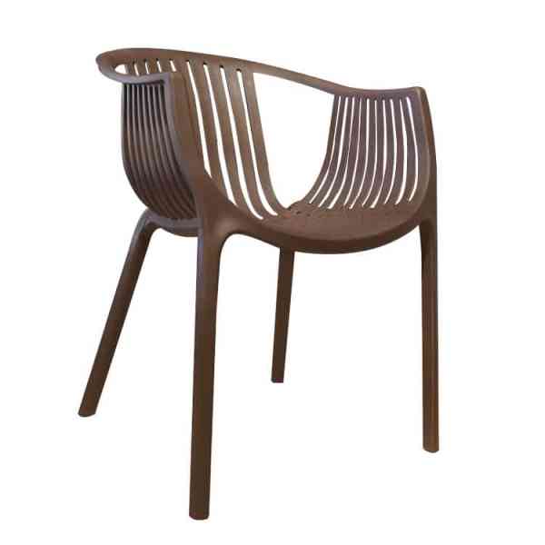 Non-Slip PP Outdoor Dining Chair for Wet Patio Dining Areas