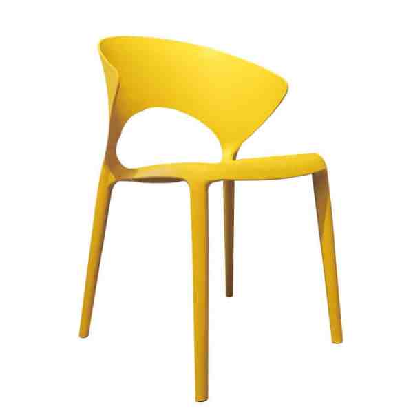 Weather-Resistant PP Outdoor Dining Chair for Hotel Garden Areas