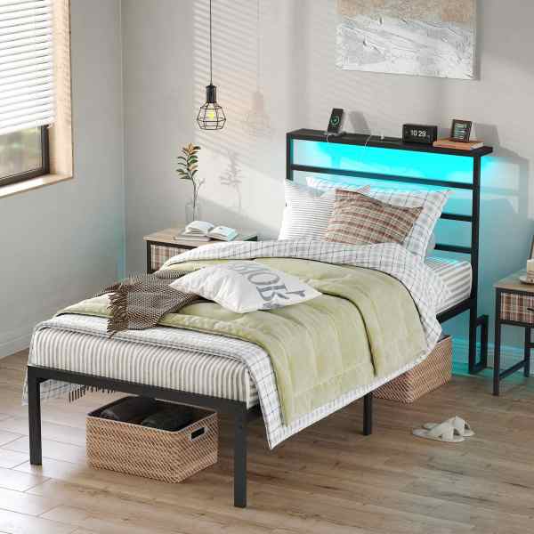 Industrial Platform Bed with Storage - MOQ 20（Sturdy Slat System）