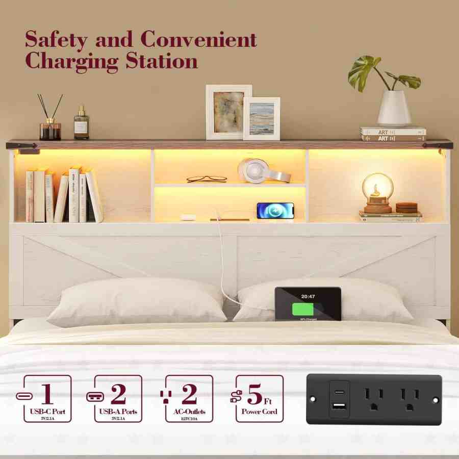 Wholesale Storage Platform Bed - MOQ 20（Industrial Wood & Metal Bedroom Frame） - Image 5