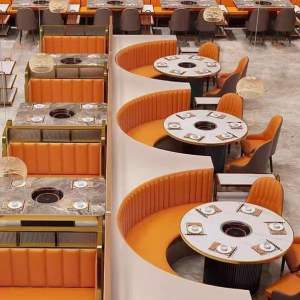 Metal-Base Commercial Booth Seating - China Factory Direct Supply