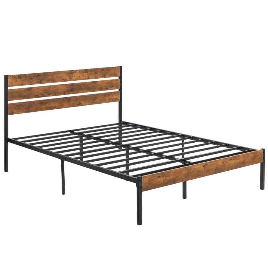 Platform Bed Frame with Storage - MOQ 20（Industrial Farmhouse Style） - Image 3