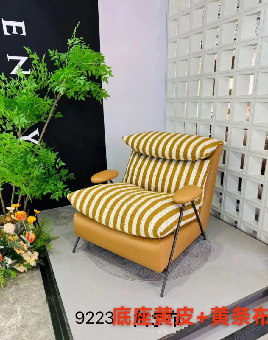 High-Quality Leather Lounge Chair (Model 9227) for Hotel Projects - Image 6