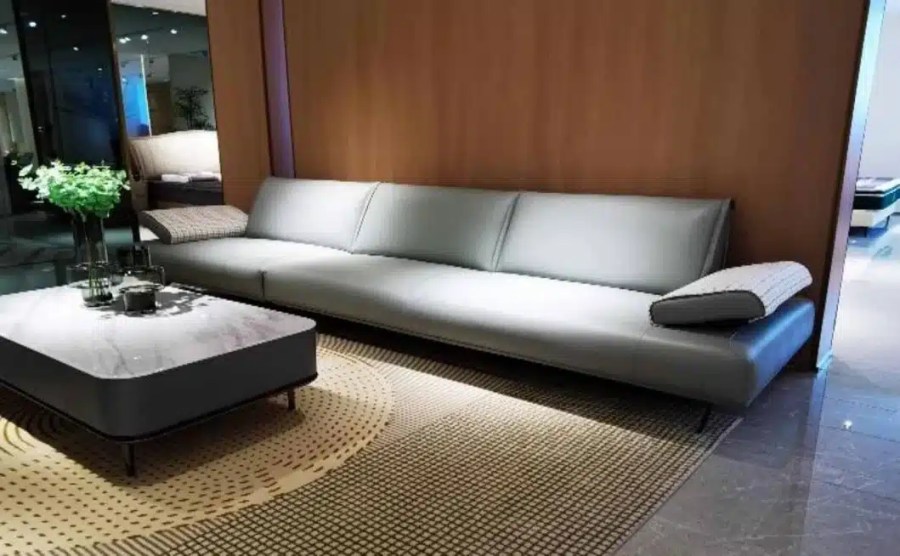 Eco-Friendly Leather Living Room Sofa - China Factory Sustainable Supply