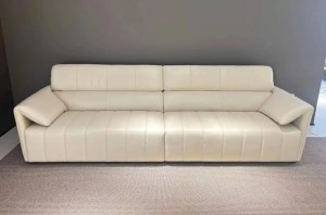 Leather Living Room Sofa China Factory - Durable for Family Use