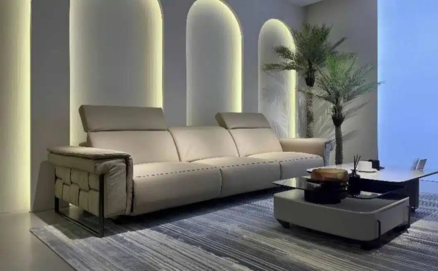 Top-Grain Leather Living Room Sofa - China Manufacturer Supply