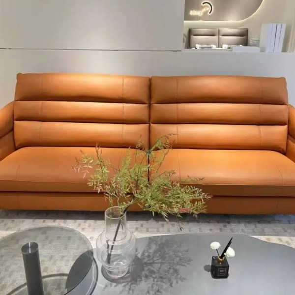 China Factory Leather Living Room Sofa - Custom Upholstery Options