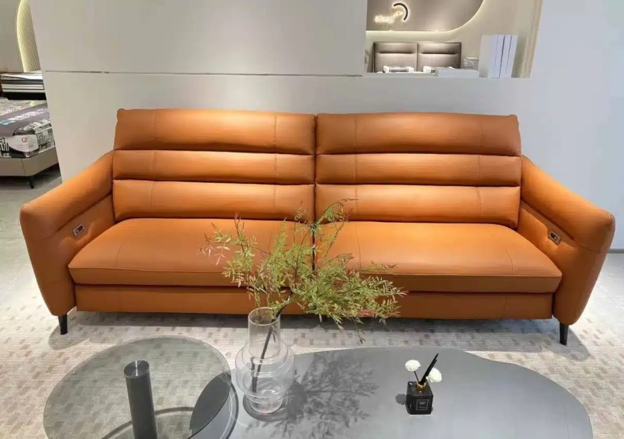 China Factory Leather Living Room Sofa - Custom Upholstery Options