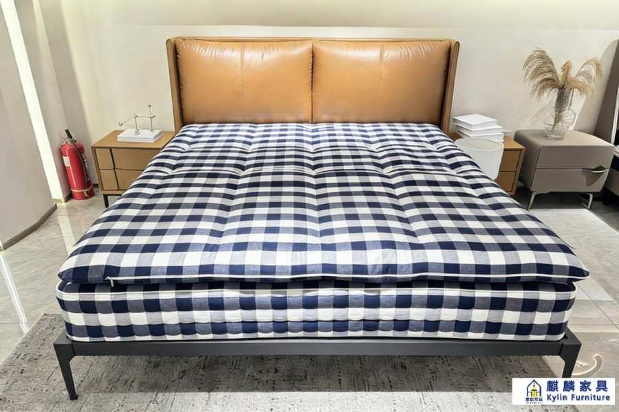 China Manufacturing Upholstered Bed Frame - MOQ 5 for Apartment