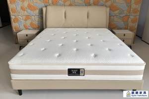 Commercial Grade Upholstered Bed - China Furniture, MOQ 5 for Apartment