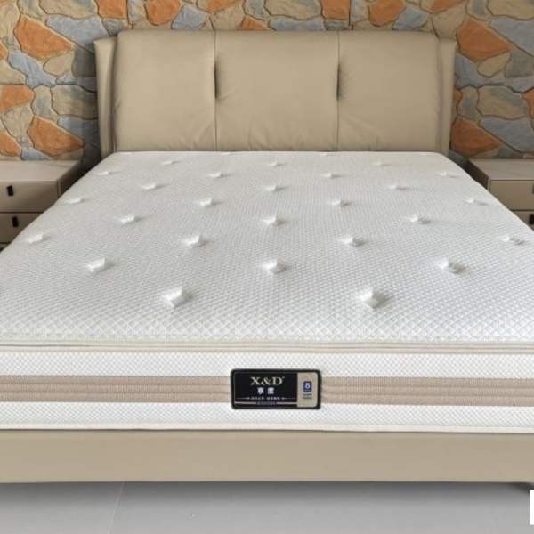 Commercial Grade Upholstered Bed - China Furniture, MOQ 5 for Apartment