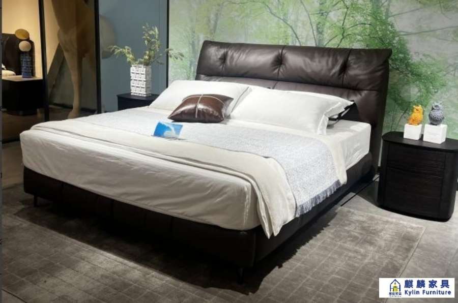 Hotel Apartment Upholstered Storage Bed - China Made, MOQ 5