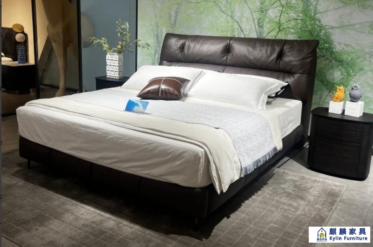 Hotel Apartment Upholstered Storage Bed - China Made, MOQ 5