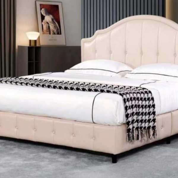 Apartment Upholstered Bed Frame - China Furniture, MOQ 5 Export