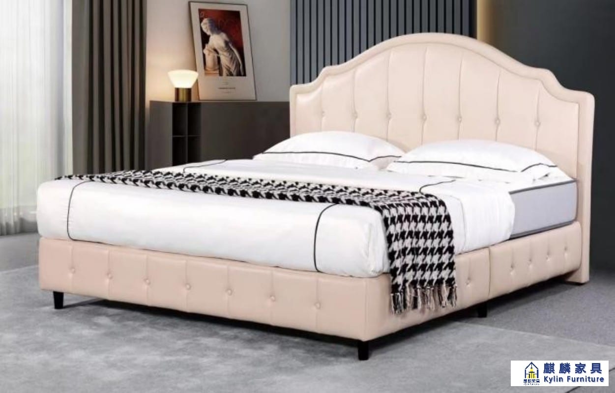 Apartment Upholstered Bed Frame - China Furniture, MOQ 5 Export
