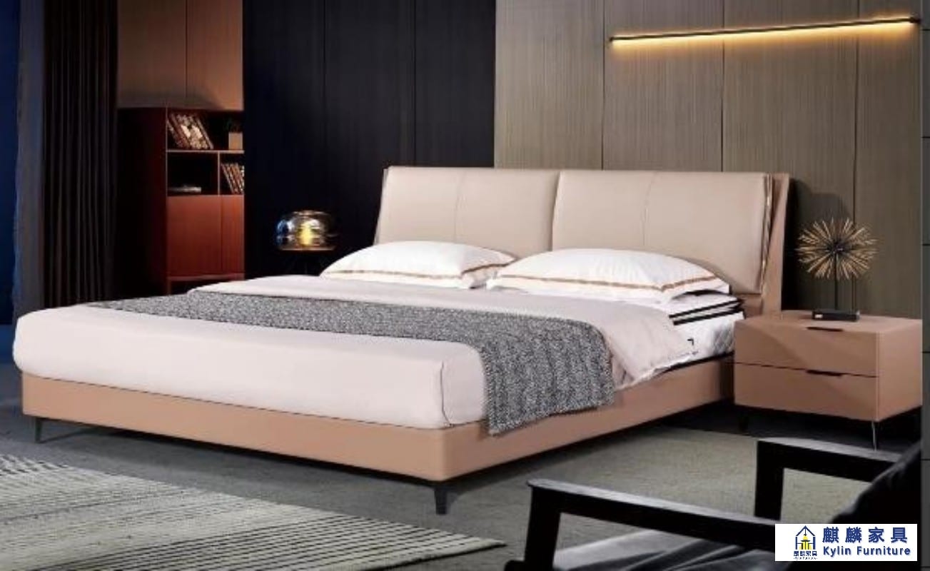 China Export Upholstered Bed - Hotel Apartment Furniture, MOQ 5