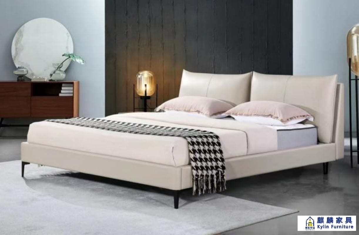 Durable Upholstered Bed - China Furniture, MOQ 5 for Apartment & Hotel