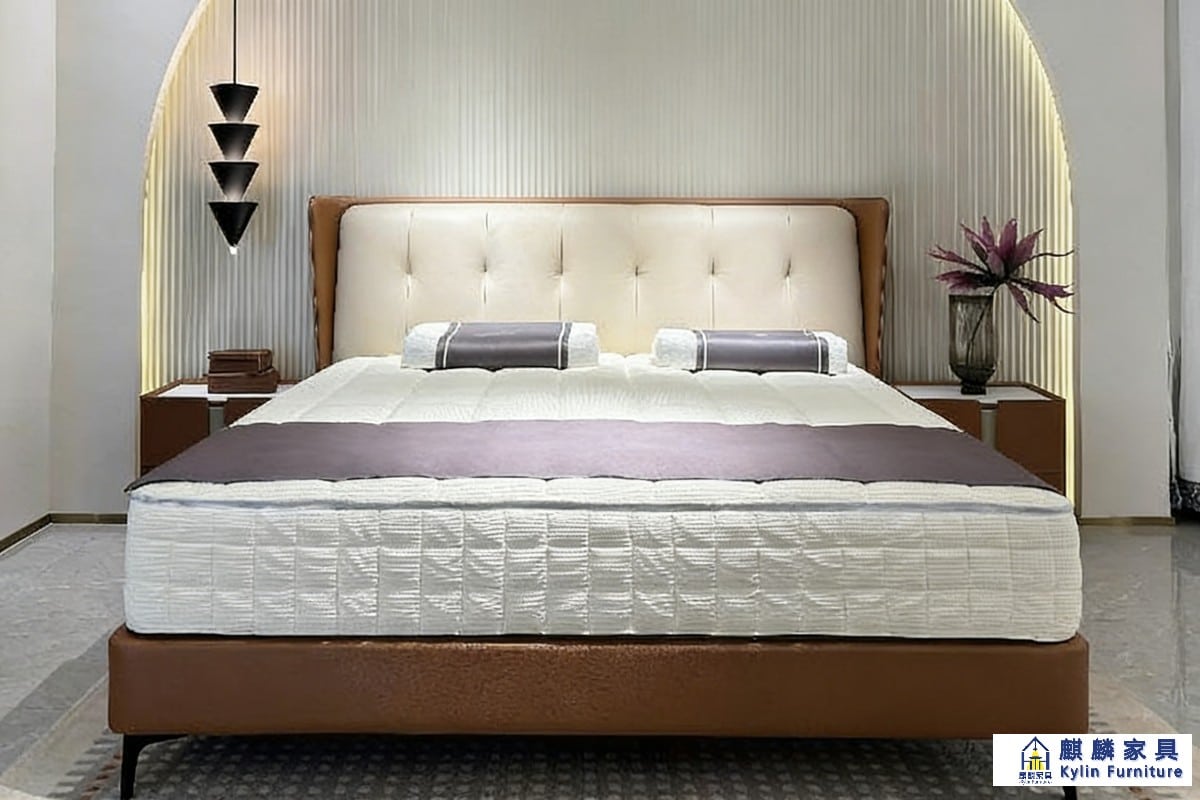 China Made Upholstered Bed Frame - Hotel Use, MOQ 5 Wholesale