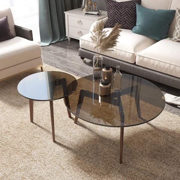 Metal-Base Coffee Table MOQ 50 - China Factory for Industrial-Style Living Rooms