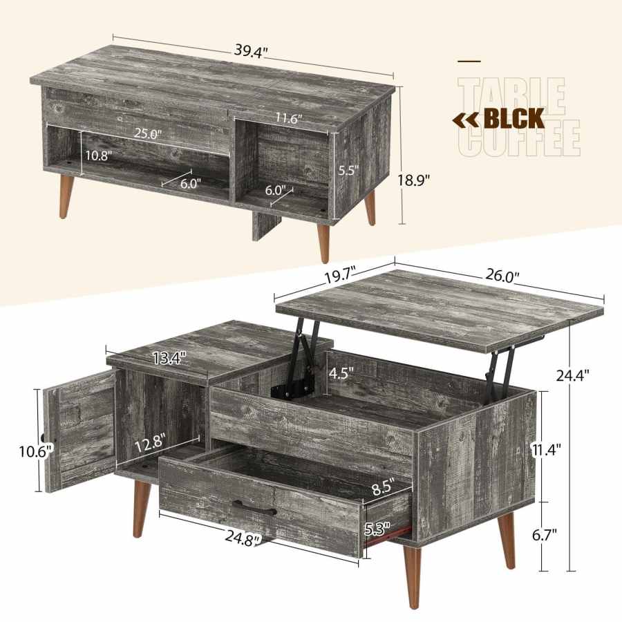 Oak Wood Coffee Table MOQ 50 - China Manufacturer Wholesale Supply - Image 4