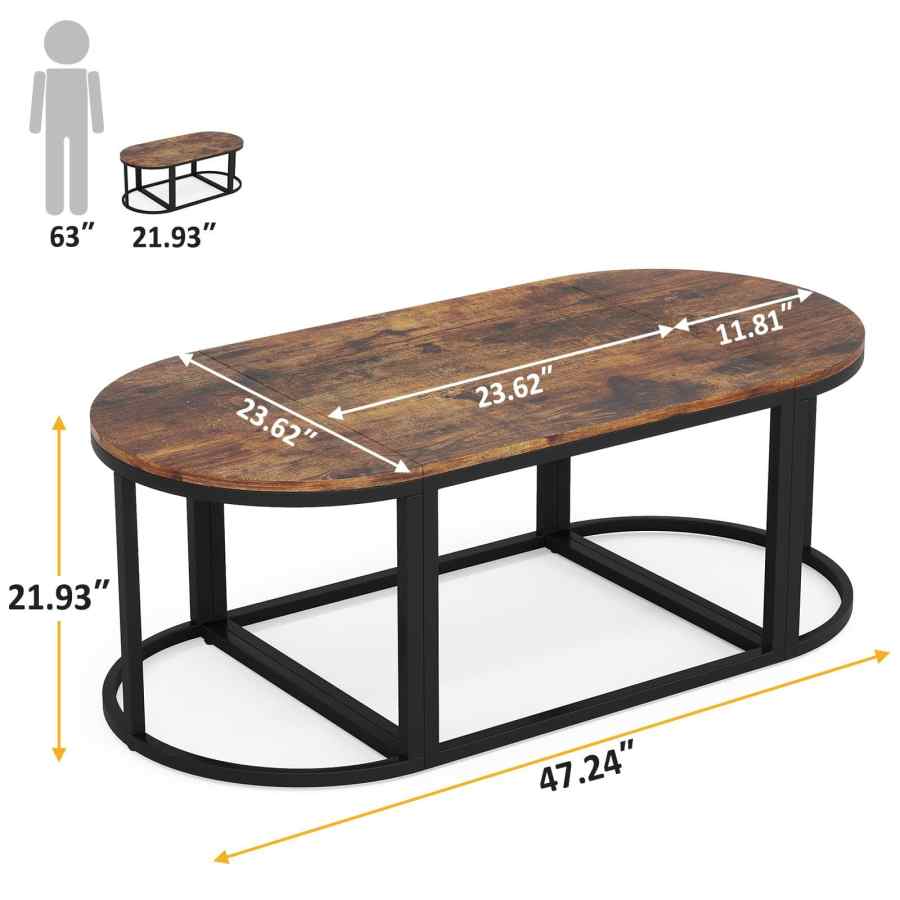 Large Glass Coffee Table MOQ 50 - China Factory for Hotel Event Spaces - Image 2