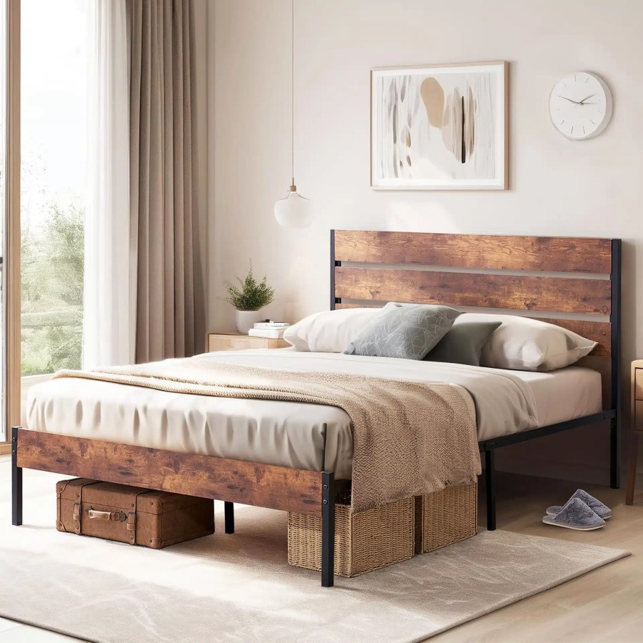 Steel-Wood Beds: MOQ 10 pcs